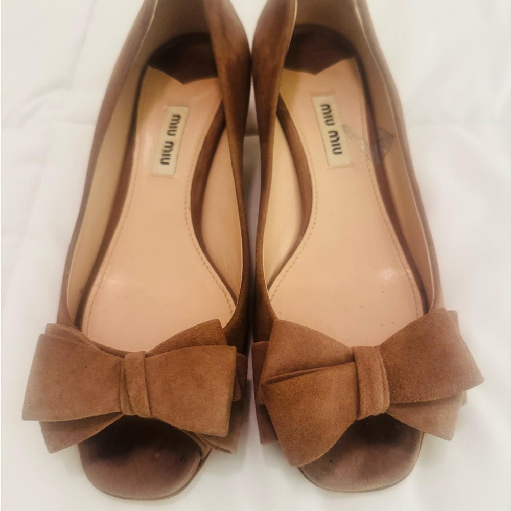 Miu Miu Brown Bow Heels